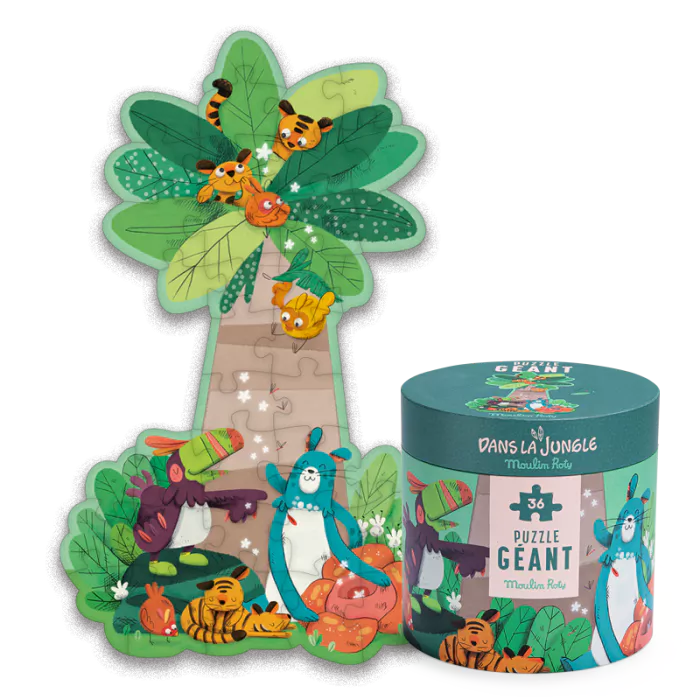 Puzzle géant Palmier 36 pièces Dans la jungle - Moulin Roty