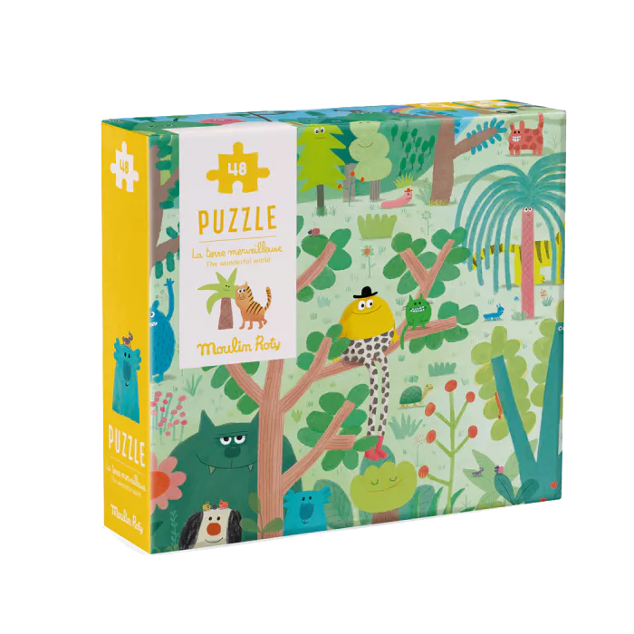 Puzzle La terre merveilleuse 48 pièces Les Schmouks - Moulin Roty
