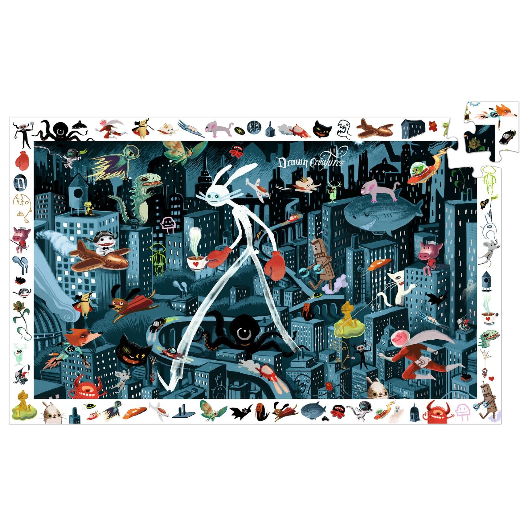 Puzzle observation Night city 200 pièces - Djeco