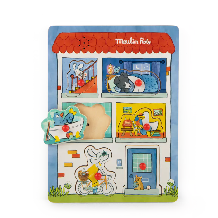 Puzzle sonore Puce et Pilou - Moulin Roty