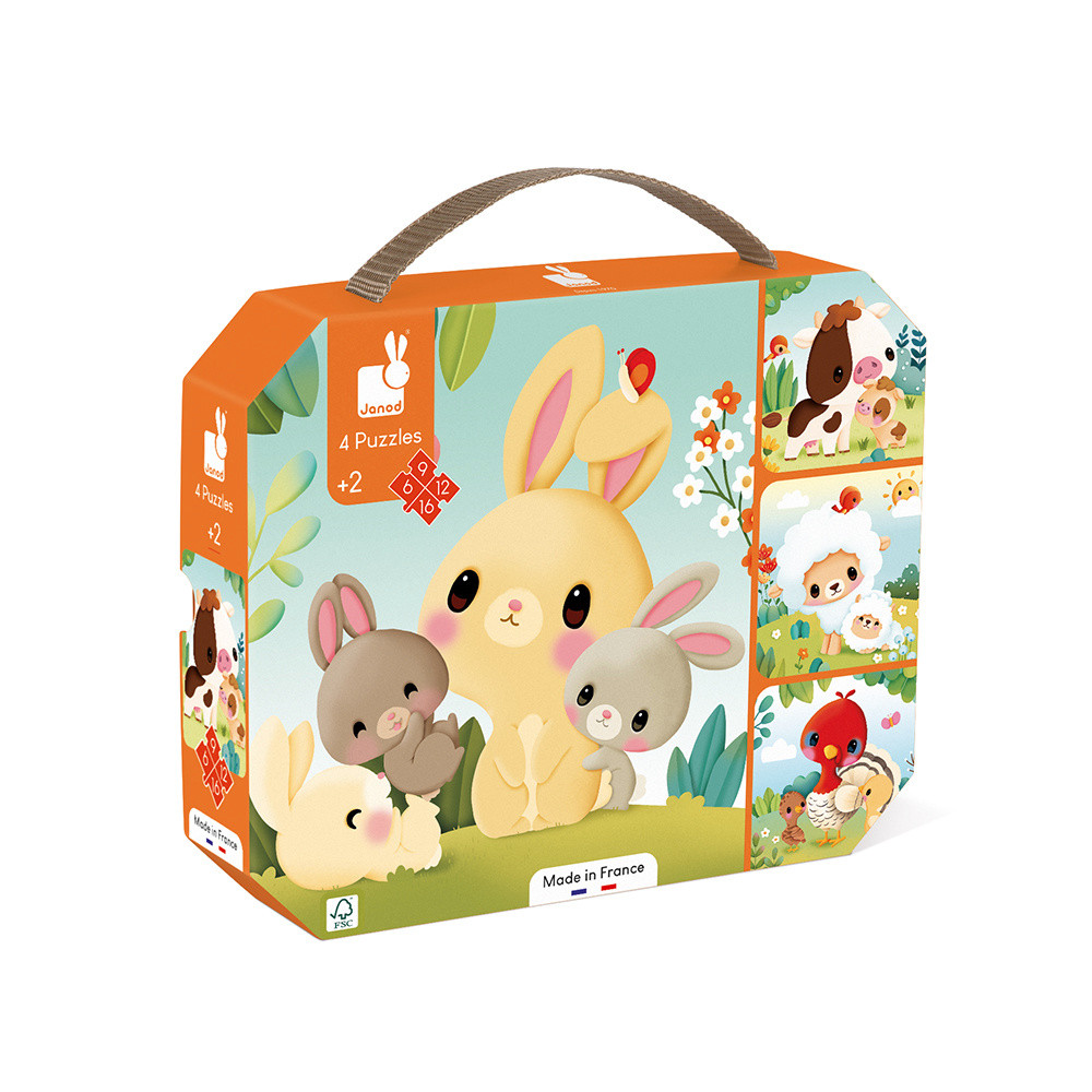 Puzzles Évolutifs Animaux Ferme - Janod