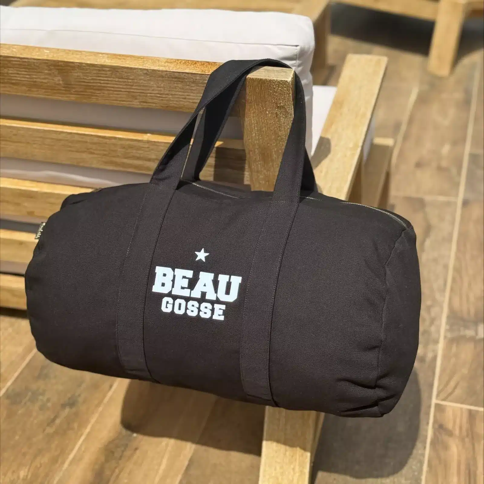 Sac Polochon Beau Gosse noir - Marcel et Lily