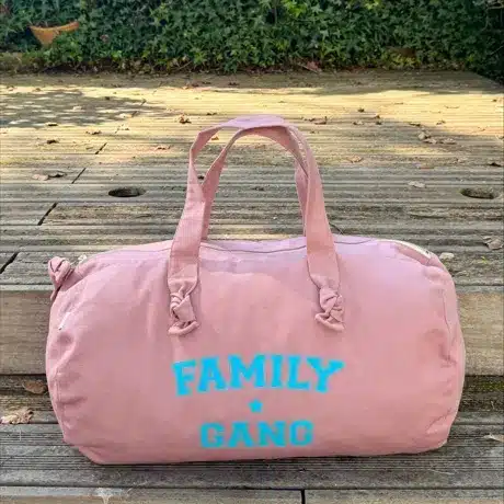 Sac Polochon Family Gang rose et bleu - Marcel et Lily