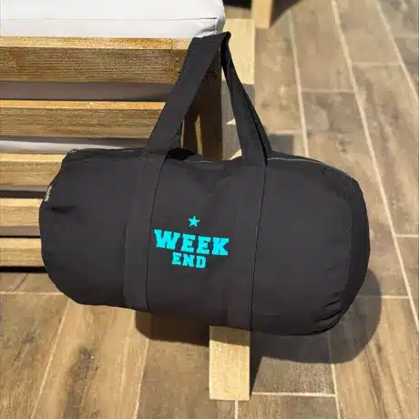 Sac Polochon Week End noir - Marcel et Lily