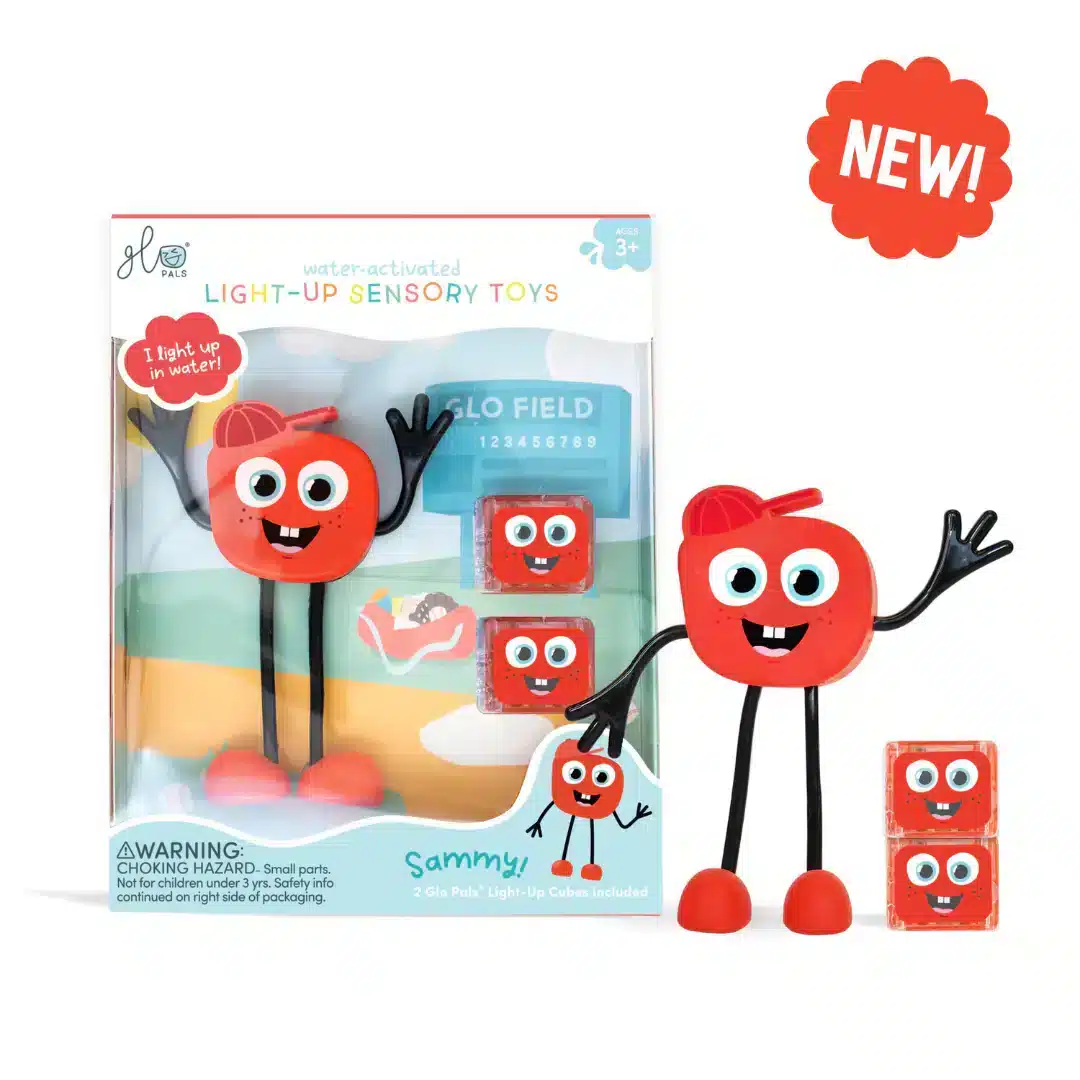 Sammy Personnage Rouge Jouet de bain lumineux - Glo Pals