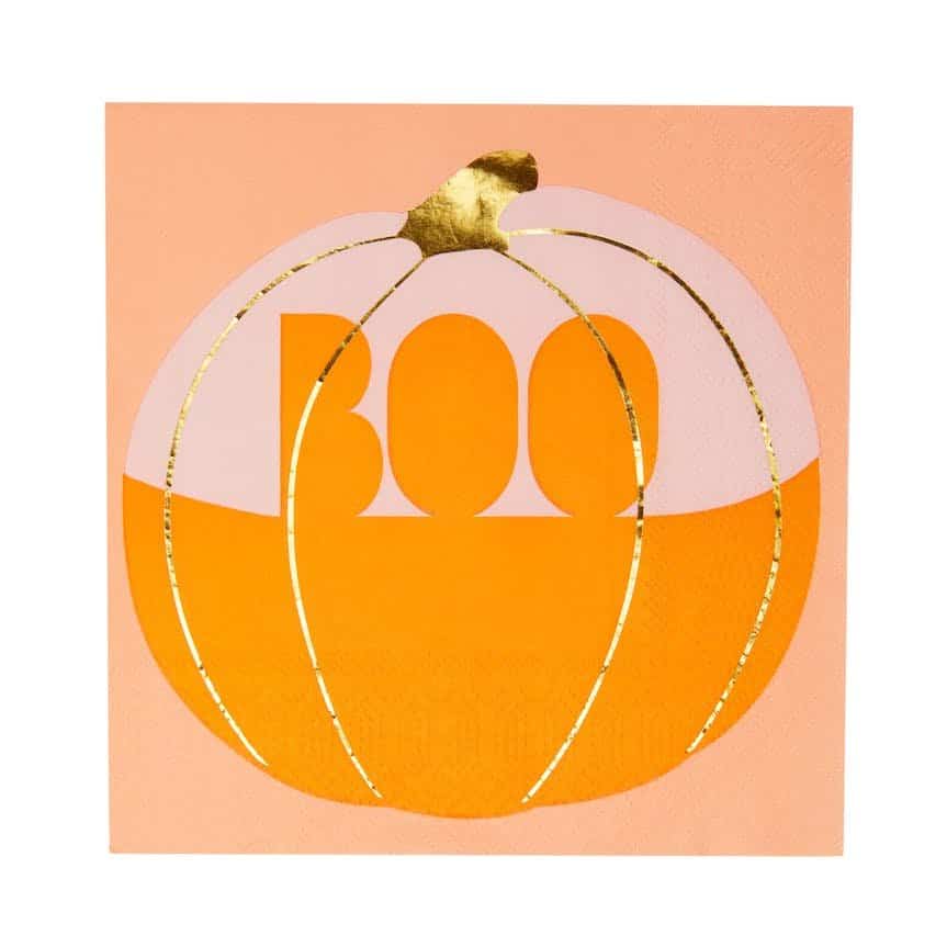 Serviettes d'Halloween Citrouille - Talking Tables