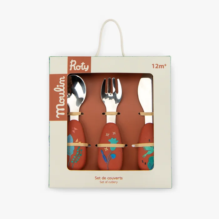 Set couverts silicone La forêt Mawa - Moulin Roty