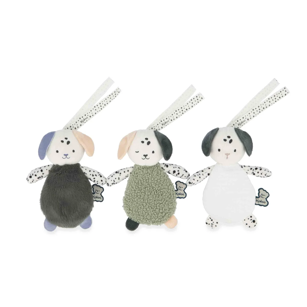 Set de 3 Doudous sensoriels chiots pour bébé - Kaloo