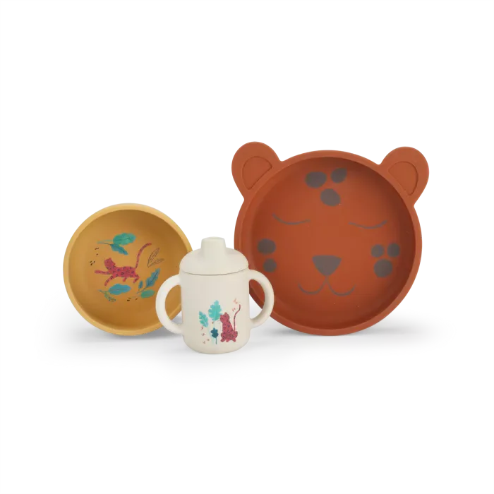 Set vaisselle silicone La forêt Mawa - Moulin Roty