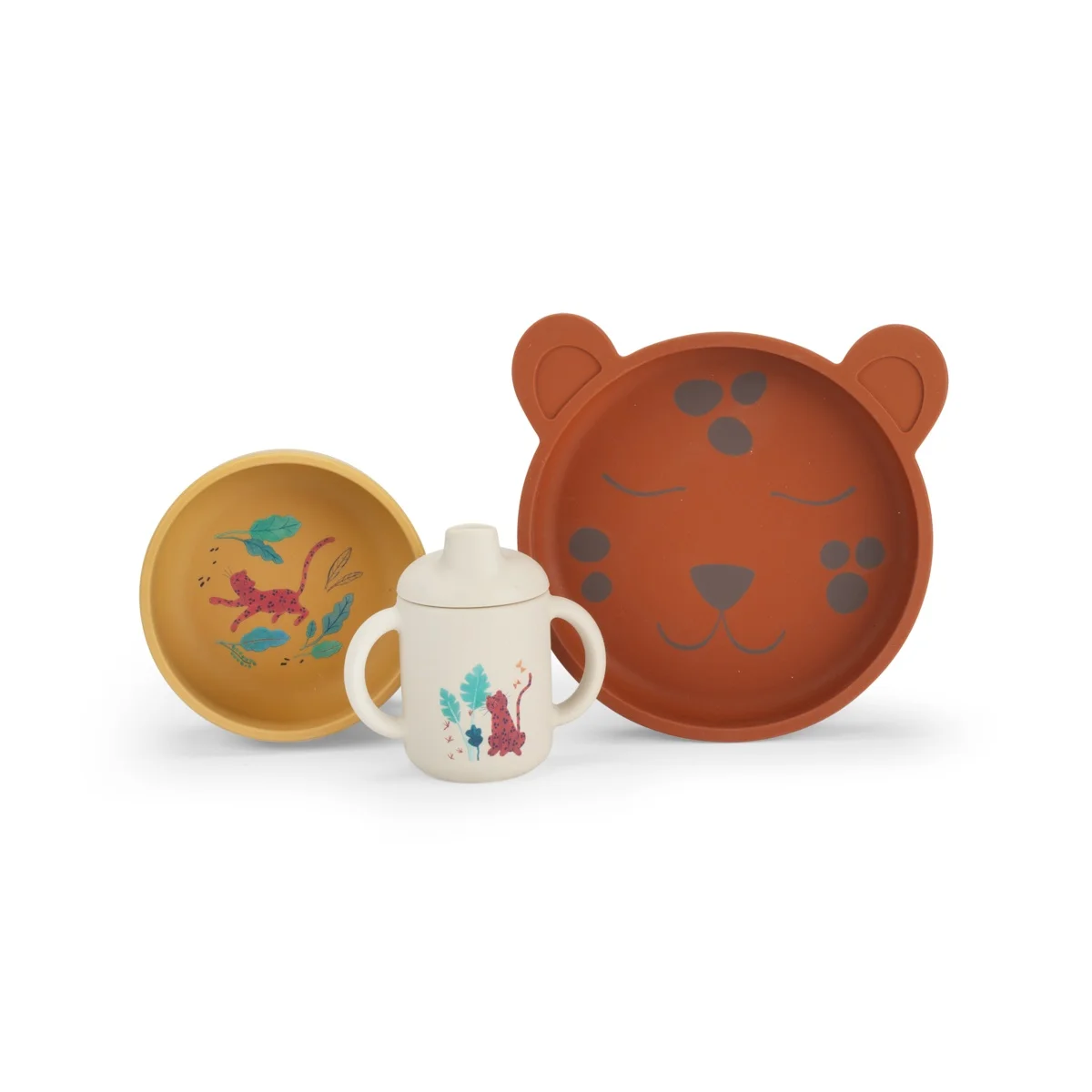 Set vaisselle silicone La forêt Mawa - Moulin Roty