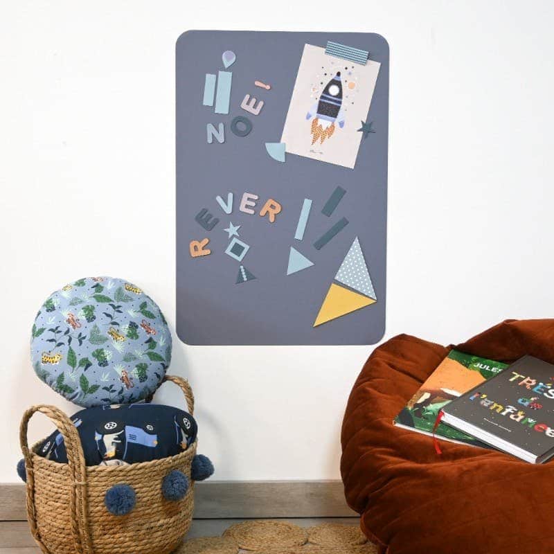 Tableau magnétique rectangle Bleu gris - Ferflex