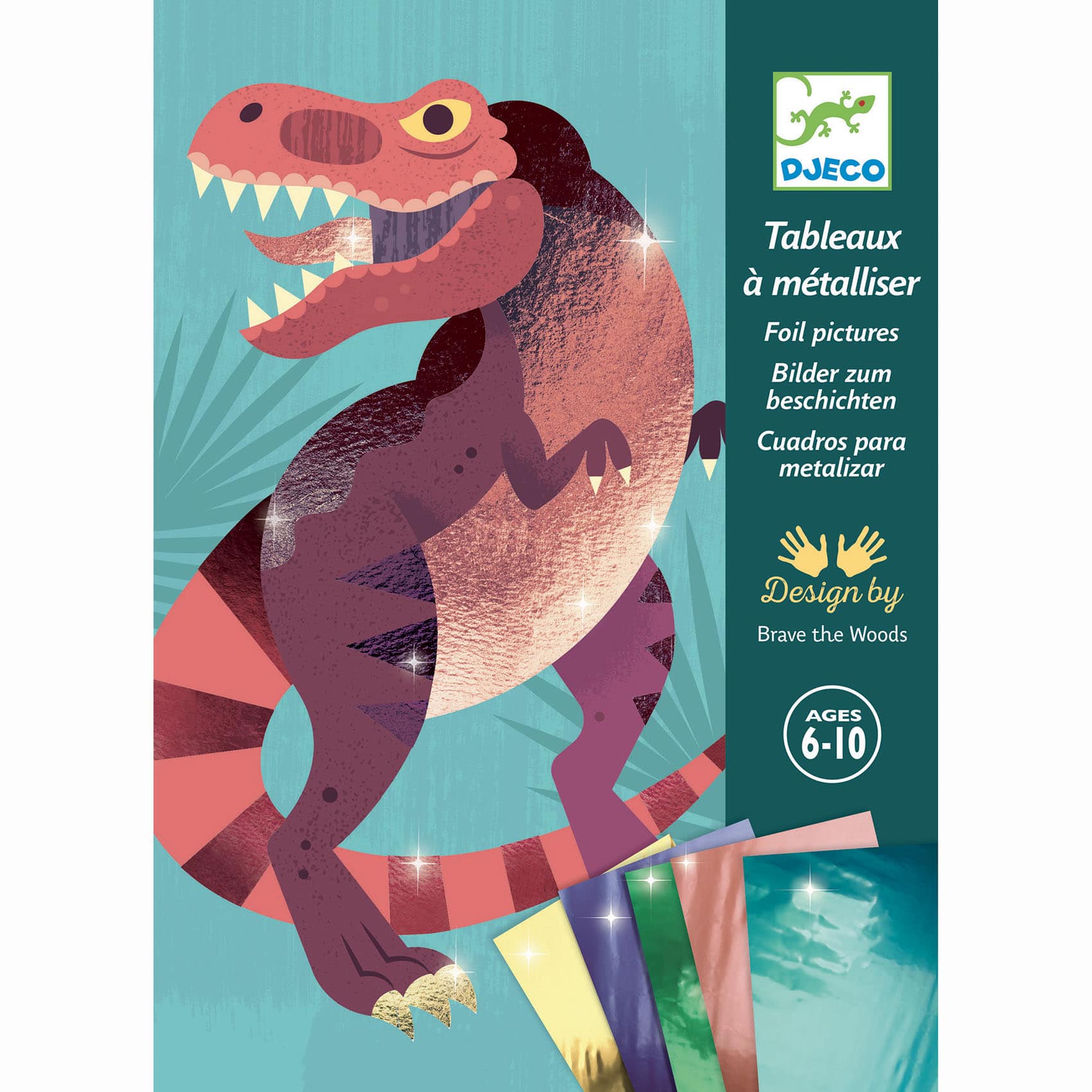 Tableaux à métalliser Jurassic Dinosaures - Djeco
