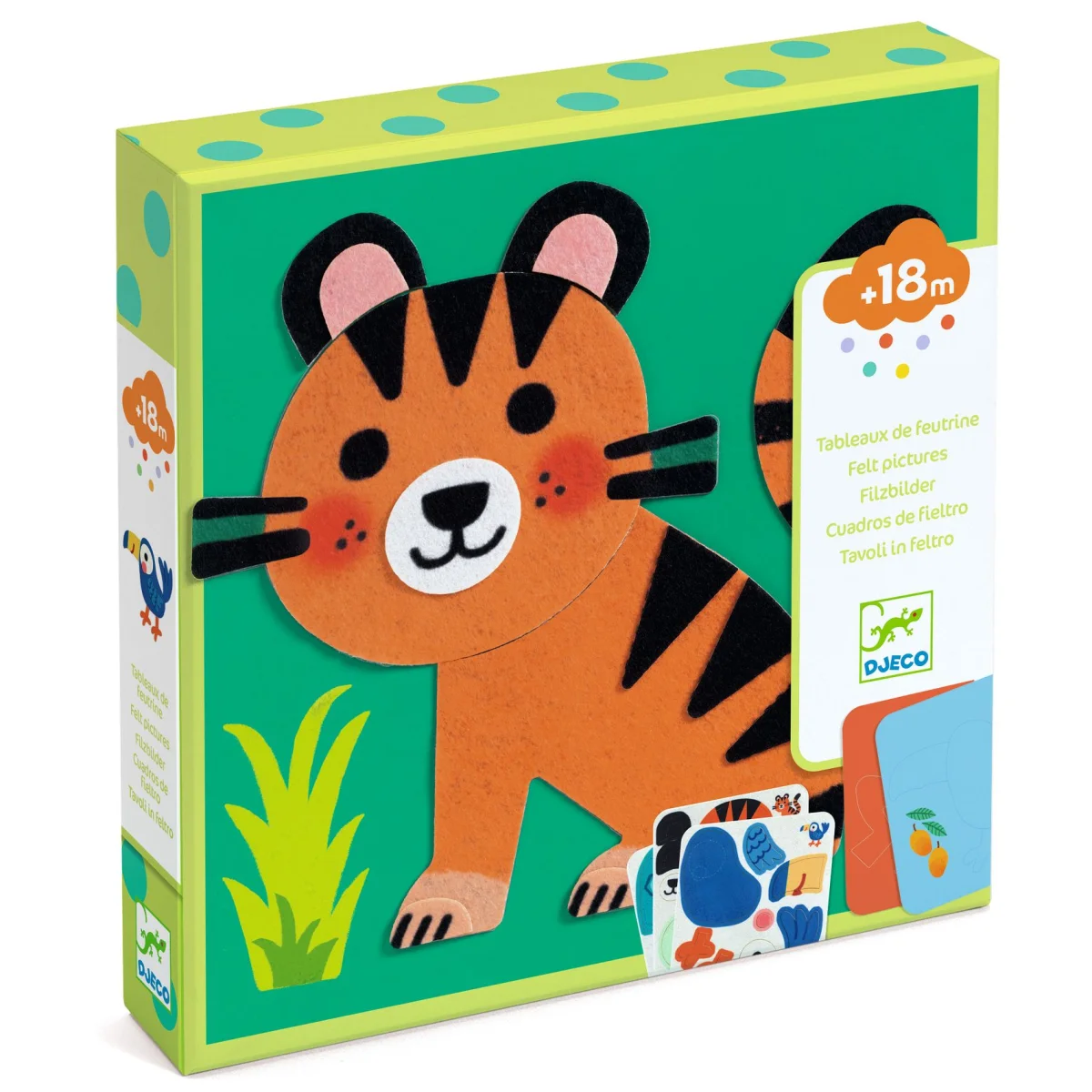 Tableaux de feutrine Animaux tout doux - Djeco