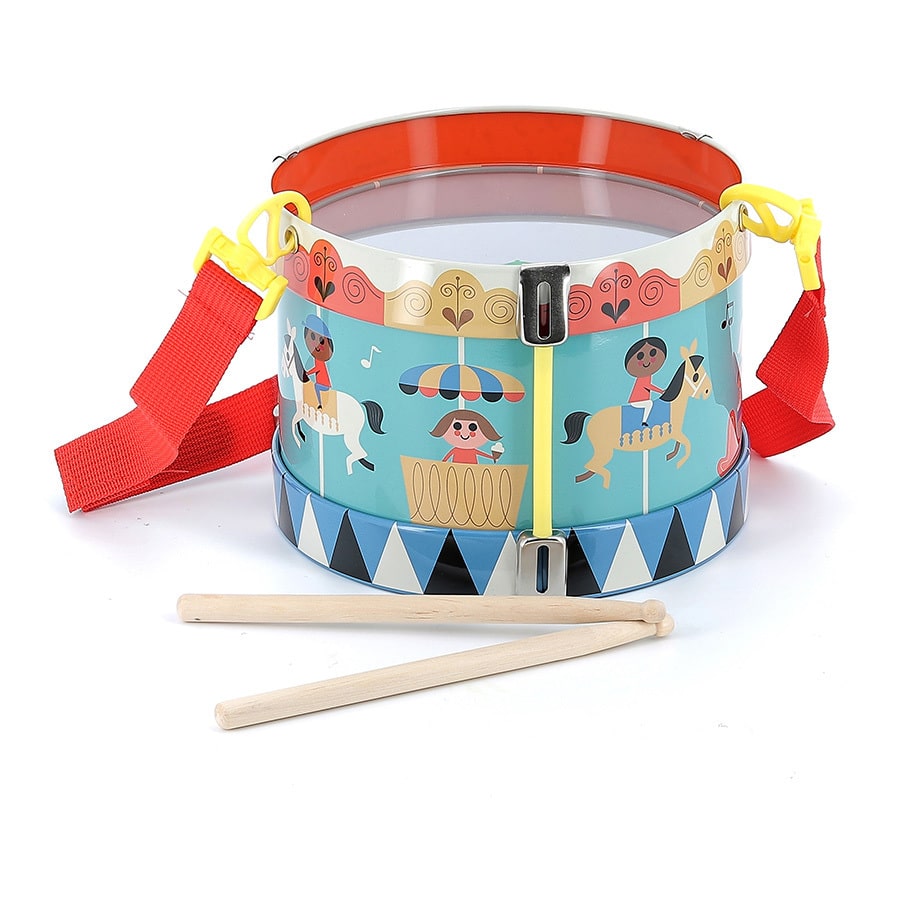 Tambour en métal Fête foraine Ingela P.Arrhenius - Vilac