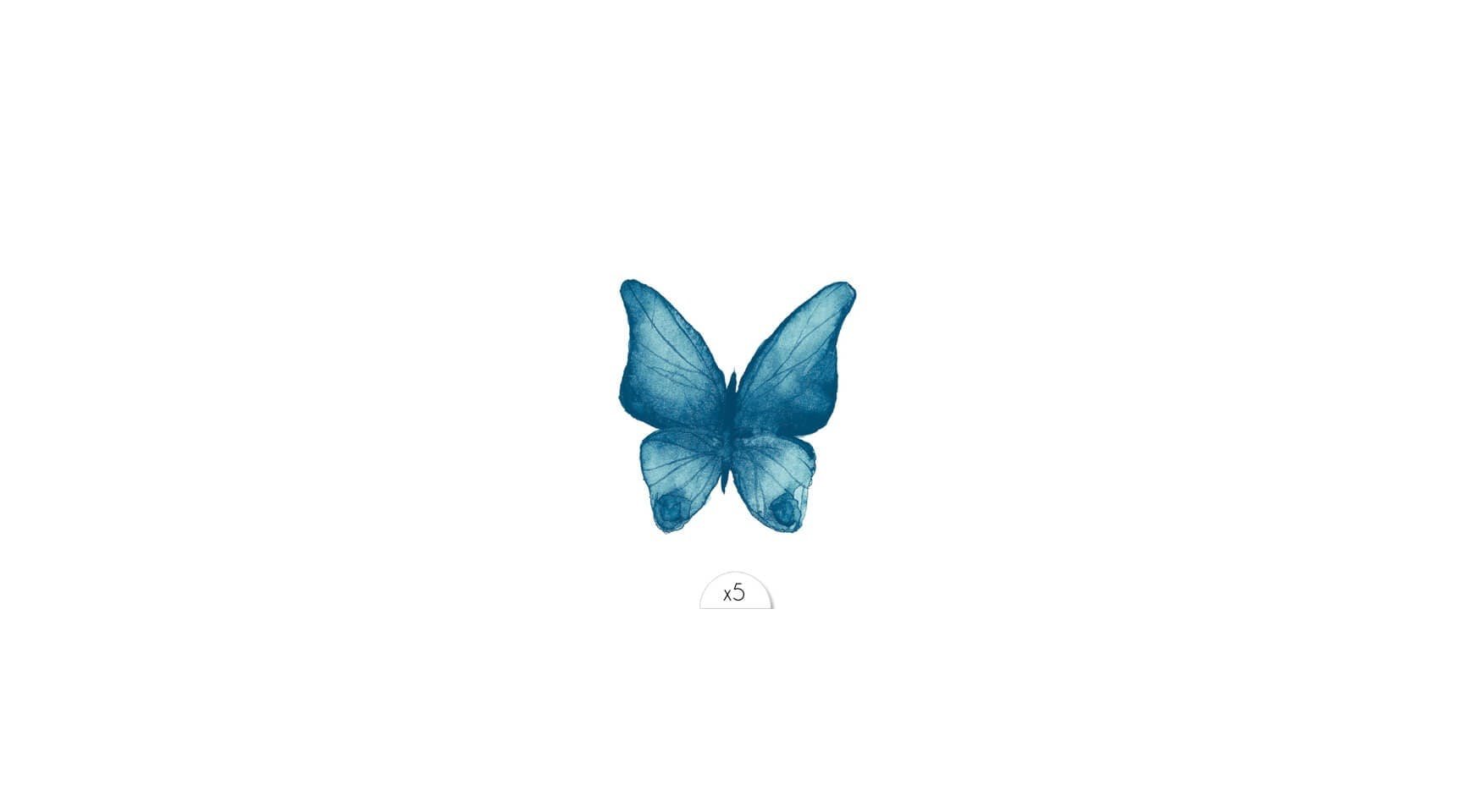 Tatouage éphémère Papillon bleu - Sioou