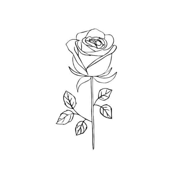 Tatouage éphémère Rose noire - Sioou