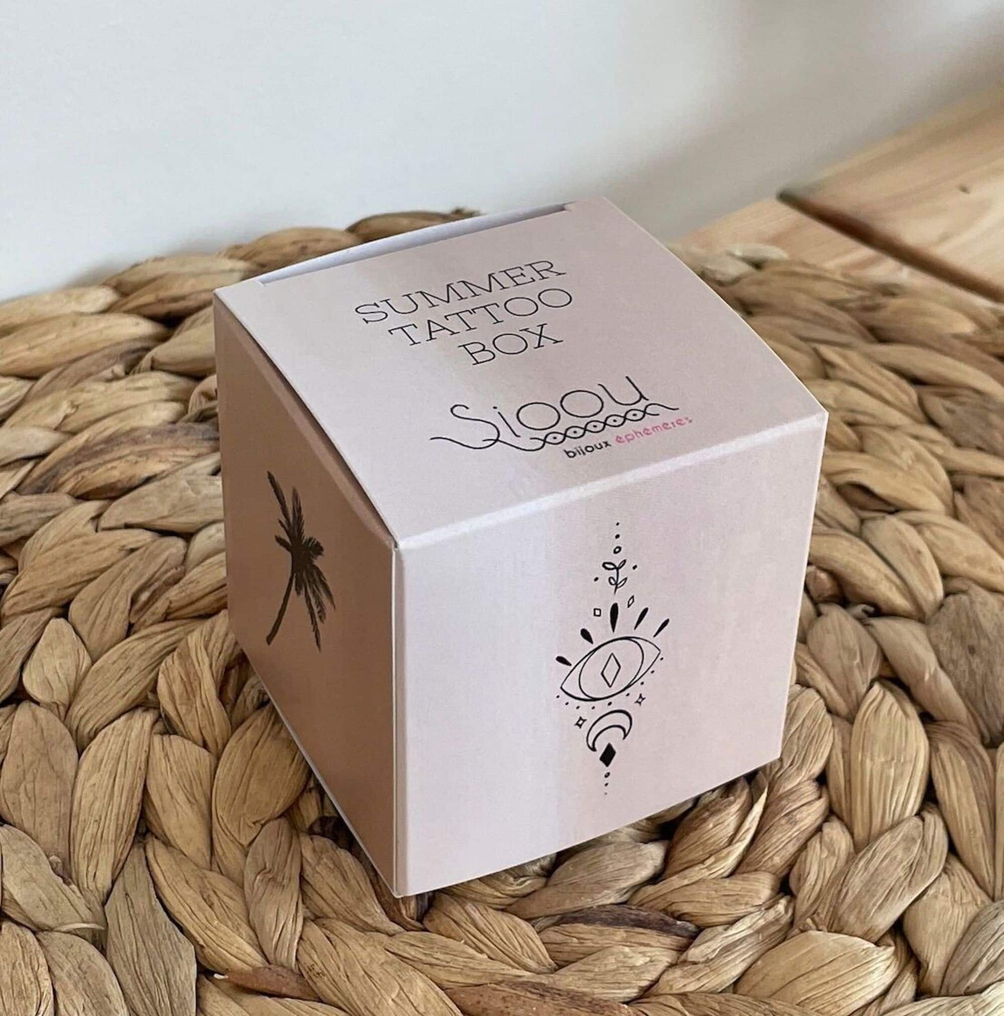 Tatouages éphémères Tattoo box Summer (noir) - Sioou
