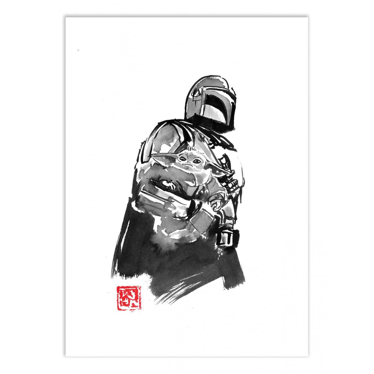 The Mandalorian 30 x 40 Version 3 - Wall Éditions