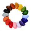 16 crayons de cire Crayons rocks Poppik, formes arrondies, couleurs variées en cercle