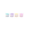 Quatre pots de peinture à doigts pastel Les Rosalies couleurs bleu, violet, jaune, rose
