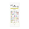 Gommettes ongles Nailmatic Années 70 colorées, fleurs, paix, arc-en-ciel, lunettes roses.