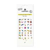 Gommettes ongles Nailmatic Années 70 colorées, fleurs, paix, arc-en-ciel, lunettes roses.