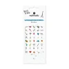 Gommettes ongles Rock N' Roll Nailmatic avec motifs musique, crânes, éclairs colorés.