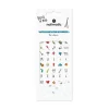 Gommettes ongles Rock N' Roll Nailmatic avec motifs musique, crânes, éclairs colorés.
