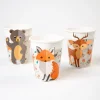 6 gobelets en carton et papier Animaux de la forêt - Annikids