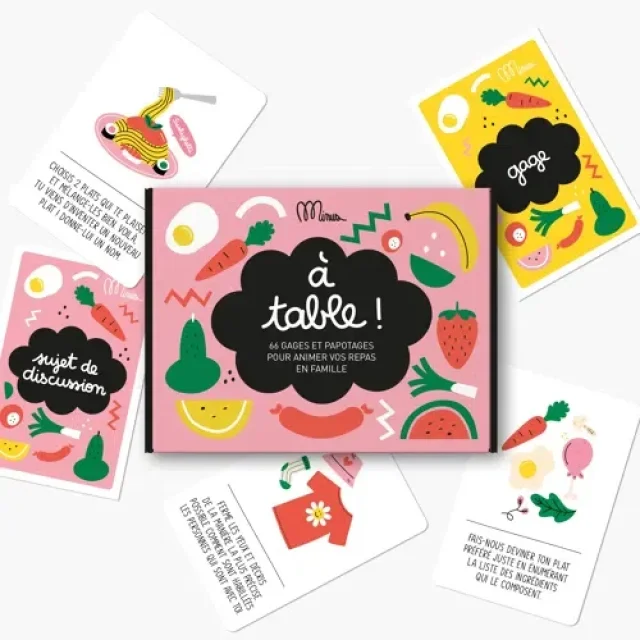 Kit de discutions A TABLE !  pour animer vos repas en famille - Minus