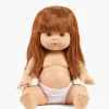 Poupée Ambre Gordis 34 cm cheveux roux longs, peau claire, couche blanche