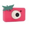 Appareil photo numérique enfant Rookie Strawbella rose avec feuille verte et objectif blanc