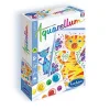 Boîte jeu Aquarellum Mini Chats avec palette couleurs et dessins chat orange et bleu