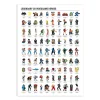 Art-Poster 50 x 70 Legendary 2D Videogame heroes Olivier Bourdereau - Wall Editions