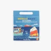 Boîte jeu Bataille navale Moulin Roty avec illustration bateaux colorés et mer bleue