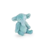 Peluche Bébé Pablo l'éléphant bleu doux Les Minouchkas Moulin Roty assis