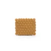 Biscuit de dentition en caoutchouc brun mou avec petits reliefs ronds Puce et Pilou