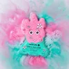 Bombe de bain licorne rose et verte Nailmatic, effervescence colorée rose et verte