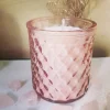 Bougie avec Quartz rose et soin énergétique Amour parfum Cerise noire - Cœur de Breizh