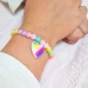 Bracelet fantaisie enfant perles multicolore Papillon - Mini Galaxie