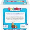 Boîte BrainBox Voyage autour du Monde bleue avec poupées russes et texte descriptif.