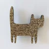 Broche Chat Doré - Les Petites Hirondelles