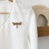 Broche Libellule Doré - Les Petites Hirondelles