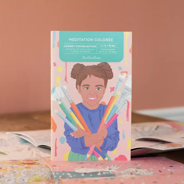 Cahier d'activités Méditation colorée Concentration et calme - QuiQueQuoi