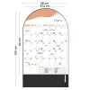 Calendrier mural magnétique mensuel arche Le familial - Ferflex
