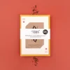 Carte à semer Fête des mères jaune avec sachet de graines et illustration femme fleur.