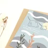 Carte A6 Coquillages et crustacés - Atelier Yuzu