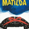 Carte audio Collection Faribolesque Roald Dahl Matilda, couverture avec cheveux noirs et nœud rouge.