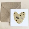 Carte et enveloppe Bisou - Les Petites Hirondelles