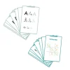 Cartes Kidydraw-mini Kidywolf avec lettres stylisées et jeu morpion coloré